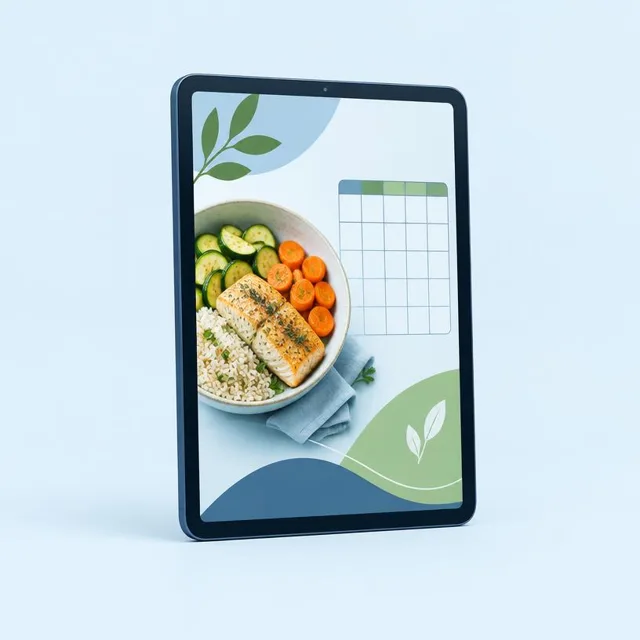 Ilustração do guia digital Cardápio de 14 Dias